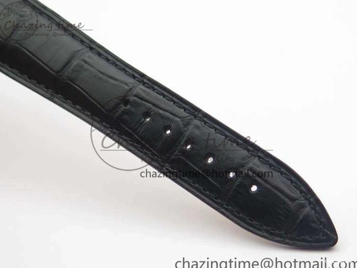 0326 Villeret 6651 SS ZF 1:1 Best Edition White Dial On Black Leather Strap A Practical 8098